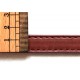 Anse de sac bandoulière réglable en cuir synthétique 1.4x115-124cm ( marron )