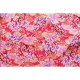 coupon tissu Japonais 55x49cm sakura fleur doré rouge 102 [SAKURAGI]