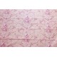 tissu au mètre : Toile de Jouy LUDIVINE FOND ROSE POUDRE