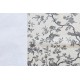 coupon 70x50 tissu Toile de Jouy MINI MESANGE (petit, gris fd blanc)