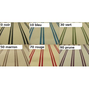 SC2 : Tissu 150L rayure GRILLES D'OR (6 couleurs au choix)