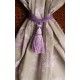 Embrasse rideau Organza mousse (violet perle)