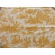 SC2 : Tissu 150L Delices des 4 saisons (toile, jaune fond crème) par 50cm