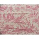 SC2 : Tissu 150L Delices des 4 saisons (toile, rose fond crème) par 50cm