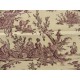SC2 : Tissu 150L Delices des 4 saisons (toile, violet fond crème) par 50cm