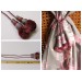 Embrasse rideau Tirette (rose claire & gris)