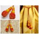 Embrasse rideau Tirette (orange & jaune)