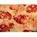 coupon tissu crêpe Chirimen Japonais 55x49cm ballon fleur rouge 28 [C-SAIKA]