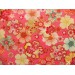 coupon tissu crêpe Chirimen Japonais 55x49cm sakura fleur rose 57 [C-KANOKO]