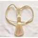 Embrasse rideau Bicolore (col.51 ivoire, beige)