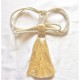 Embrasse rideau Grand Bicolore (col.51 ivoire, beige, grand modèle)