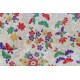 coupon tissu Japonais 55x49cm chiyogami pin fd blanc 101 [MATSUBA]