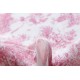 tissu coupon / au mètre : Toile de Jouy MINI PASTORALE (petit, rouge fd ivoire)
