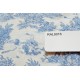 tissu coupon : Toile de Jouy MINI PASTORALE (petit, bleu fd ivoire)