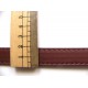 Paire d'anses poignées de sac avec boucle cuir synthétique 1.8x58cm (marron)