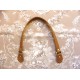 Paire d'anses poignées de sac avec boucle cuir synthétique 1.8x53.5cm (camel)